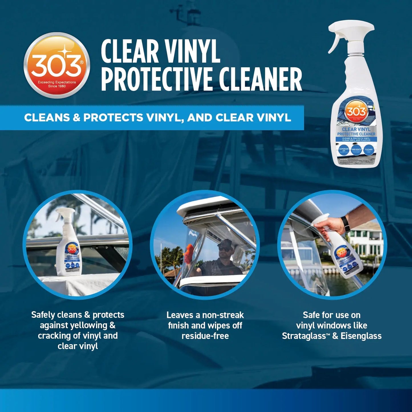 303 Clear Vinyl Protective Cleaner (32oz/ 946ml) 303 Car Care