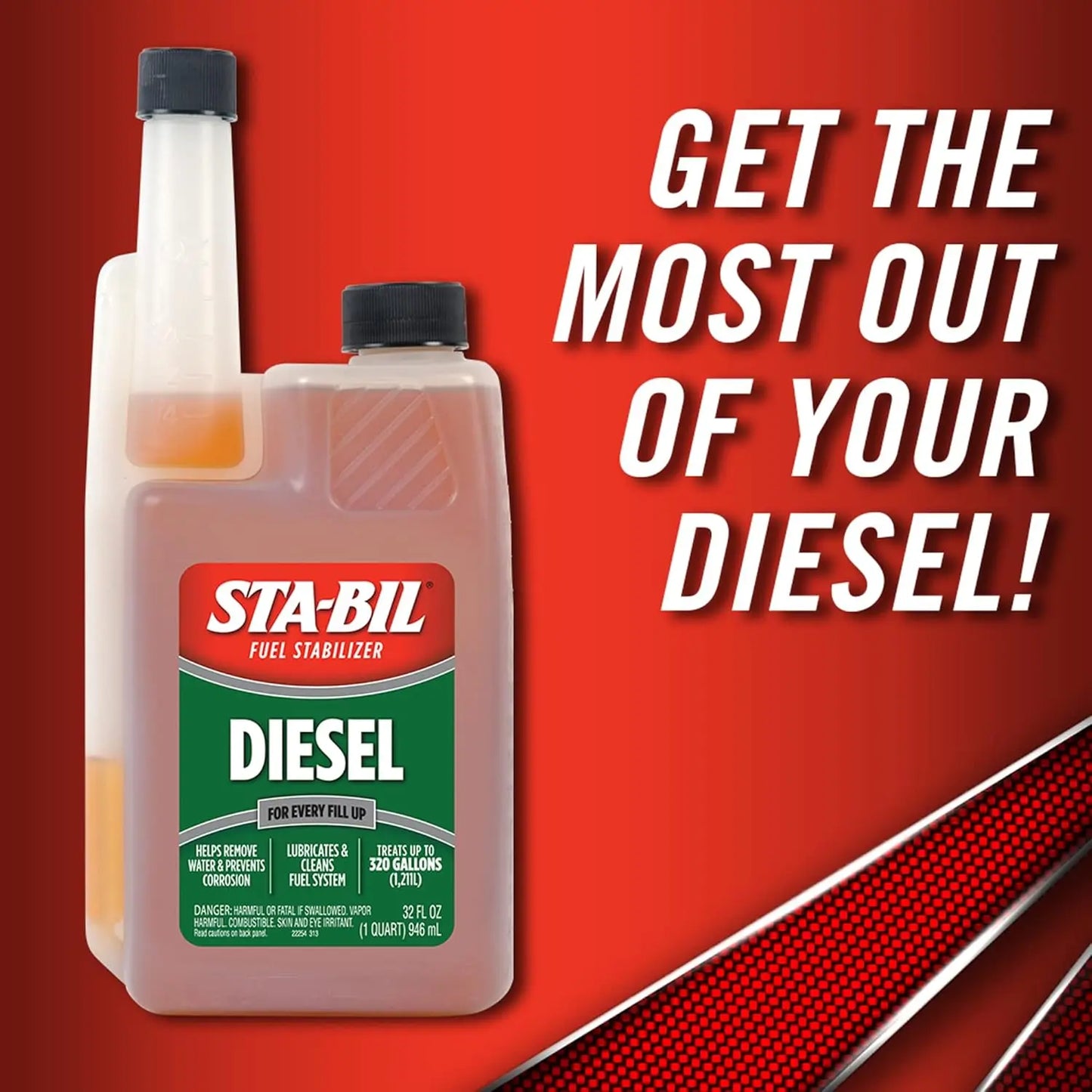 STA-BIL Diesel Fuel Stabilizer 32oz / 1 Gallon 303 Car Care
