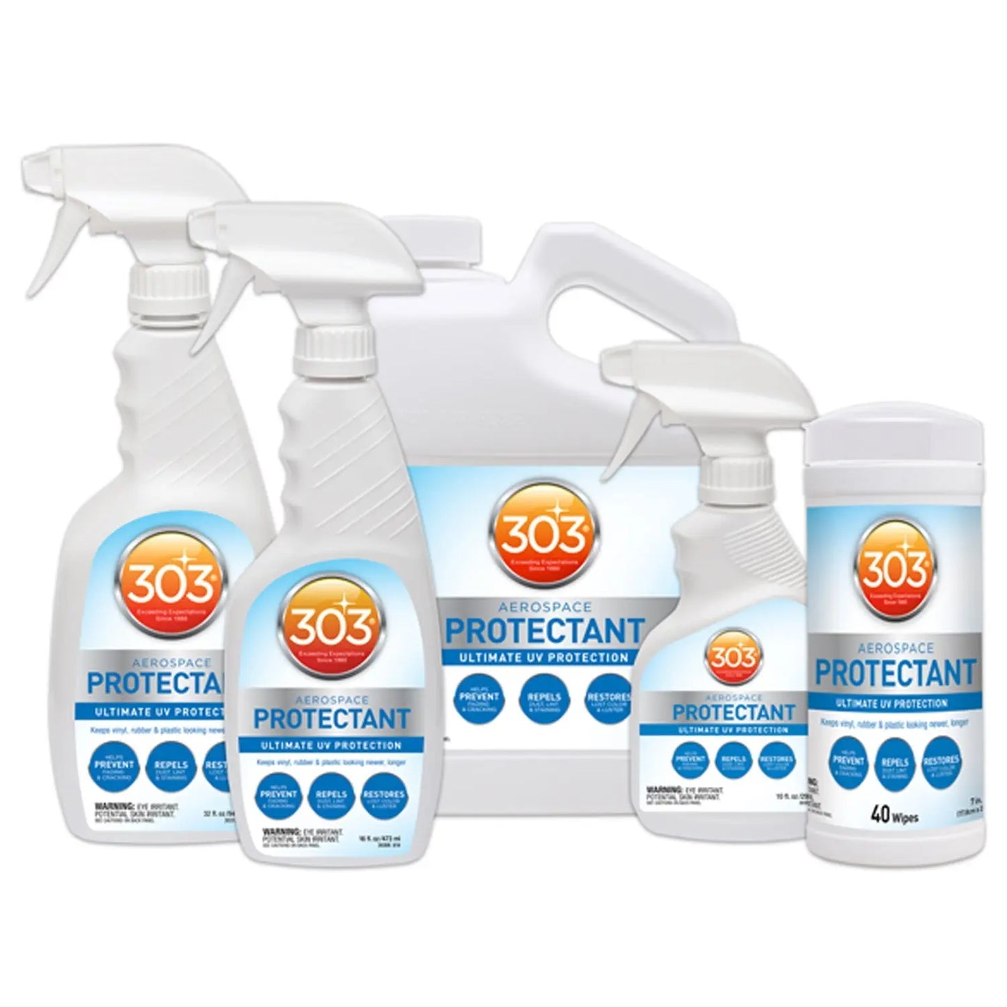 303 Aerospace Protectant / 10oz / 16oz / 32oz / 1 Gallon / 5 Gallon / Wipes
