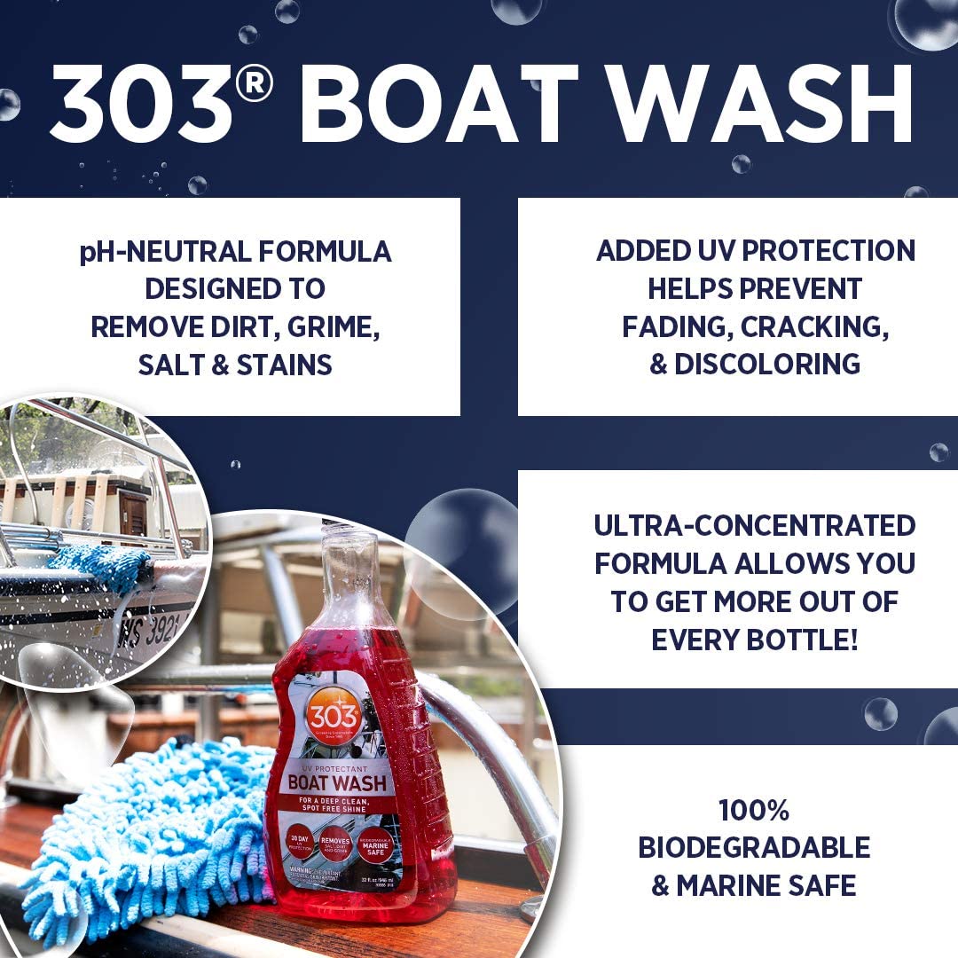 303 Marine Boat Wash with UV Protectant (32 fl. oz./ 946ml)